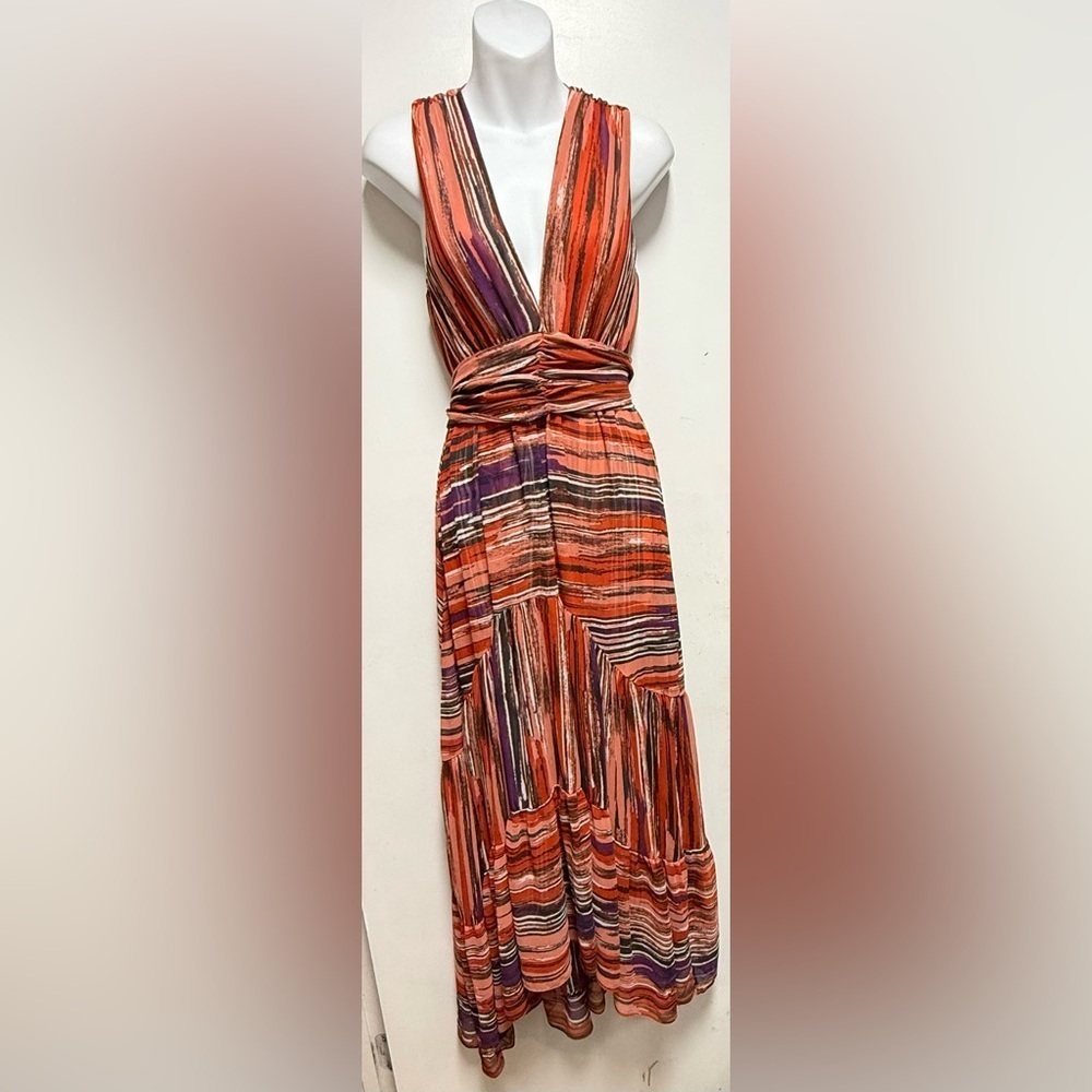 Misa Los Angeles Striped Multicolor Maxi Dress - Picture 4 of 10